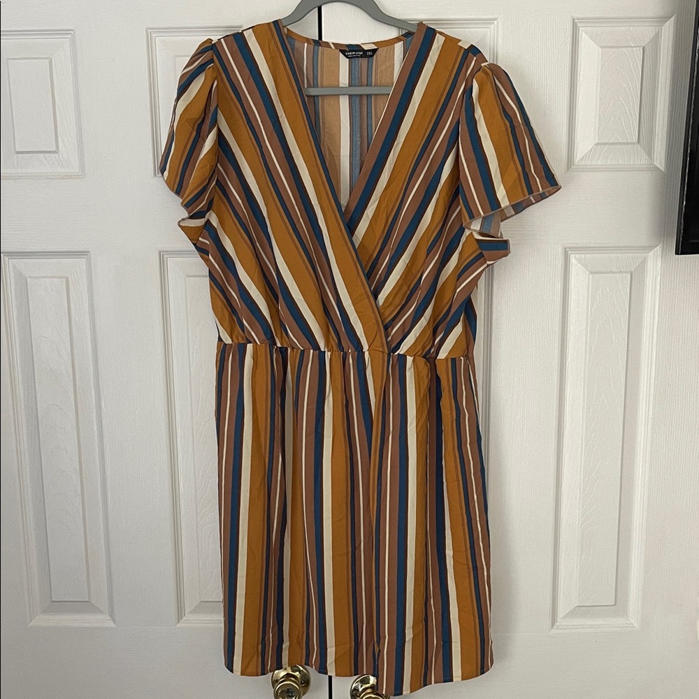 SHEIN Multicolor Striped Midi Dress